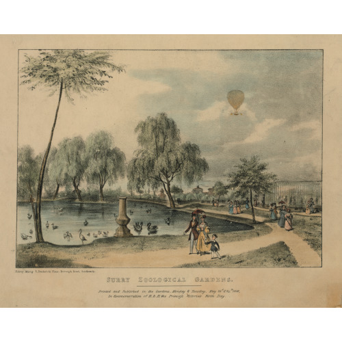 Surry Sic Zoological Gardens, 1836