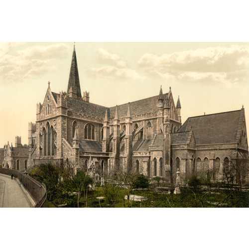 St. Patrick's Cathedral, Dublin. County Dublin, Ireland, circa 1890