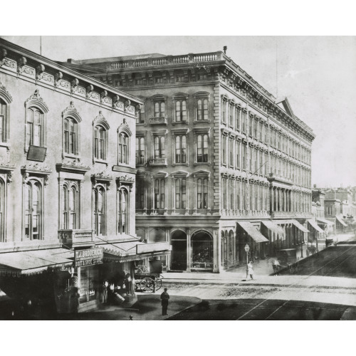 Occidental Hotel, Montgomery St., San Francisco, California, 1866