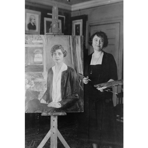 New Portrait Of Mrs. Coolidge Likely To Adorn White House Gallery, 1927
