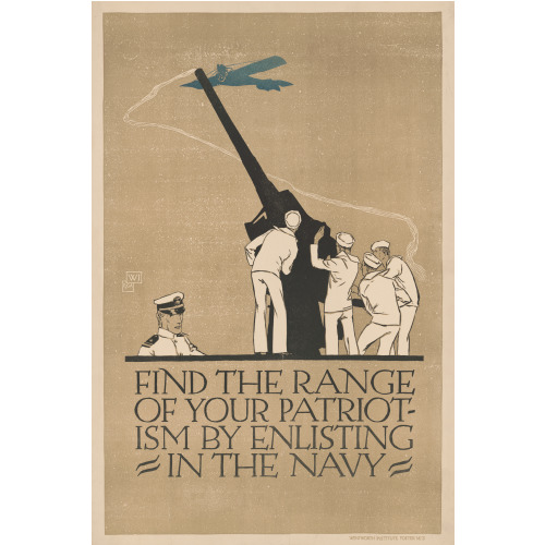 Find The Range Of Your Patriotism By Enlisting In The Navy, 1918