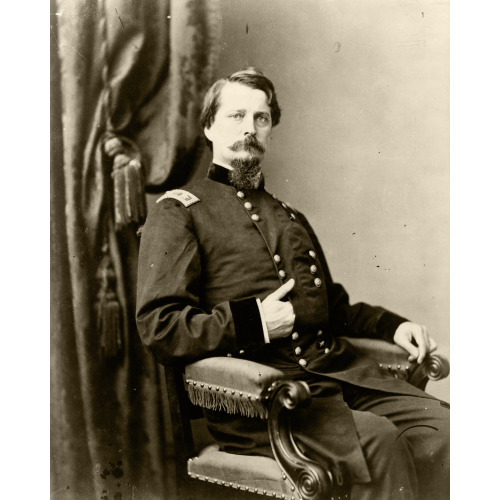 Major General Winfield S. Hancock, Three-Quarter Length Portrait, Seated, Facing Front, circa 1861
