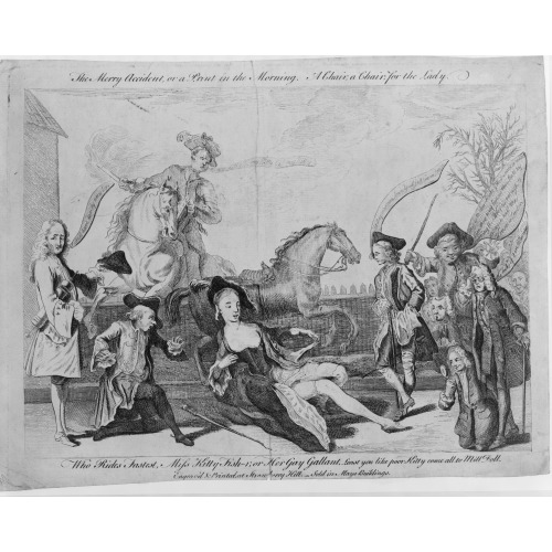 The Merry Accident, Or A Print In The Morning A Chair, A Chair, For The Lady., circa 1756