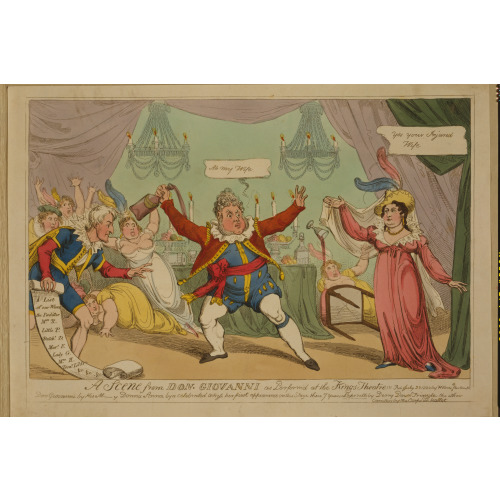 A Scene From Don Giovanni As Perform'd At The Kings Theatre, 1820