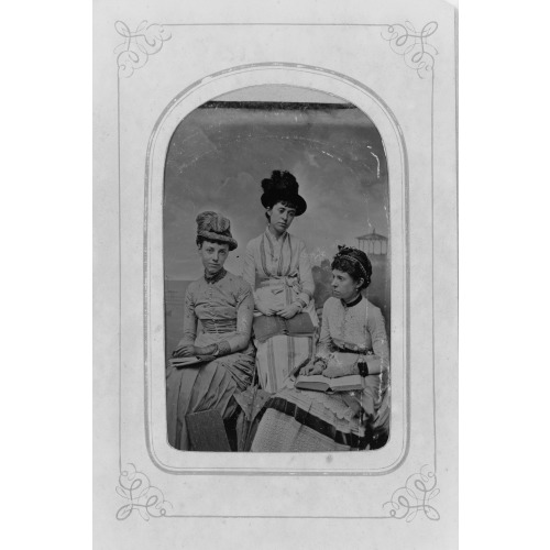 Studio Portrait Of Three Women, One Possibly Helen Herron, circa 1880