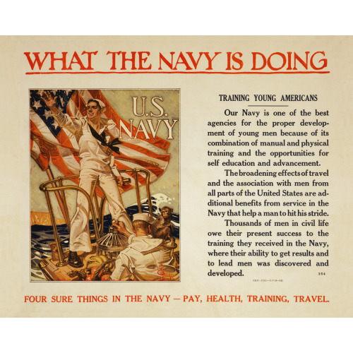 What The Navy Is Doing - Training Young Americans Four Sure Things In The Navy - Pay, Health...