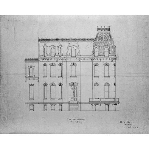 Duplex (Dwellings) For R.L. And Vinnie Ream Hoxie, K Street, N.W., Washington, D.C. 1632 K...