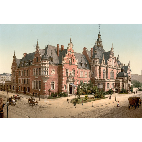 Library Exchange, Leipsig (I.E., Leipzig), Saxony, Germany, circa 1890