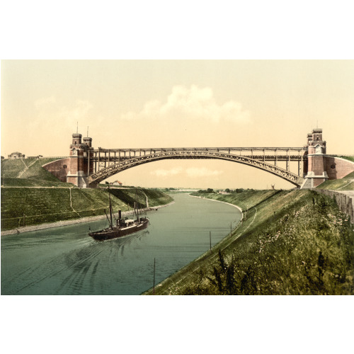 High Bridge At Holtenau, Kiel, Schleswig-Holstein, Germany, circa 1890