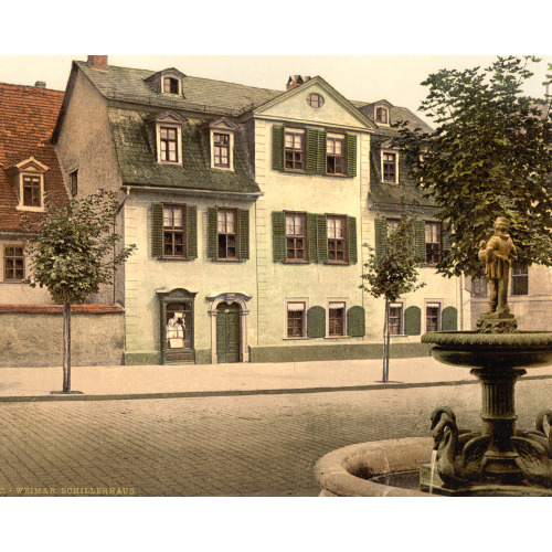 Schiller's House, Weimar, Thuringia, Germany, circa 1890