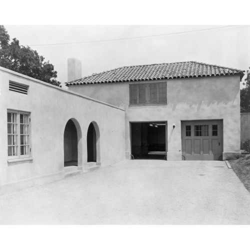Mi Sueno, Herbert Coppell House, 1245 South Grand Avenue, Pasadena, California. Garage And...