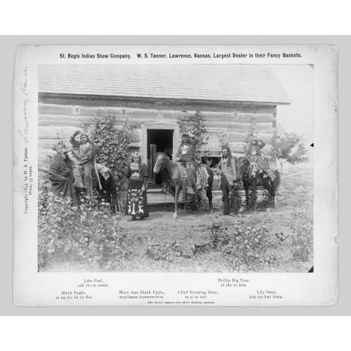 Group Portrait of St. Regis Mohawk Men and Women, 1894