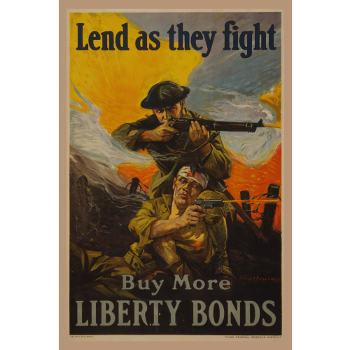 Lend As They Fight - Buy More Liberty Bonds, 1918