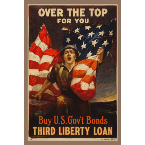 Over The Top For You - Buy U.S. Gov't Bonds, Third Liberty Loan, 1918