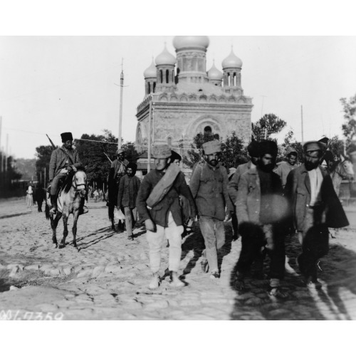 Armenian Soldiers Bringing In A Bunch Of Prisoners, These Men Were Deserters From The Armenian...