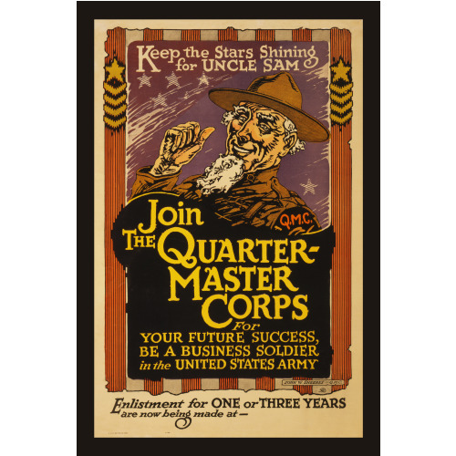 Keep The Stars Shining For Uncle Sam - Join The Quartermaster Corps, 1919