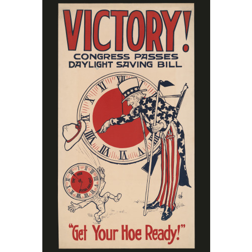 Victory! Congress Passes Daylight Saving Bill, 1918