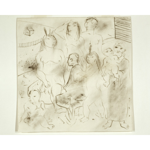 Study For The Teaching Of The Indians Mural, Hispanic Division, Library Of Congress, 1941