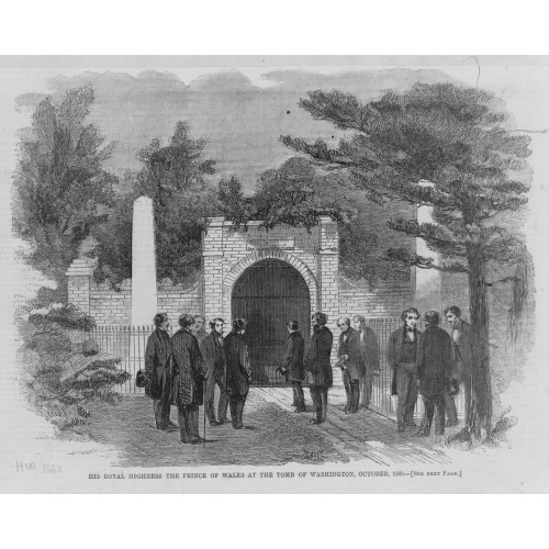 His Royal Highness The Prince Of Wales At The Tomb Of Washington, October 1860