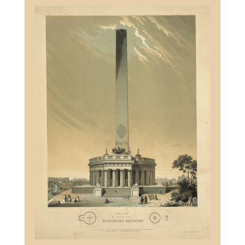 Design Of The National Washington Monument, 1846