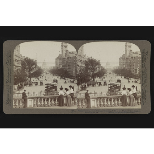 Pennsylvania Avenue From The Treasury, N.E. To The United States Capitol, 1903