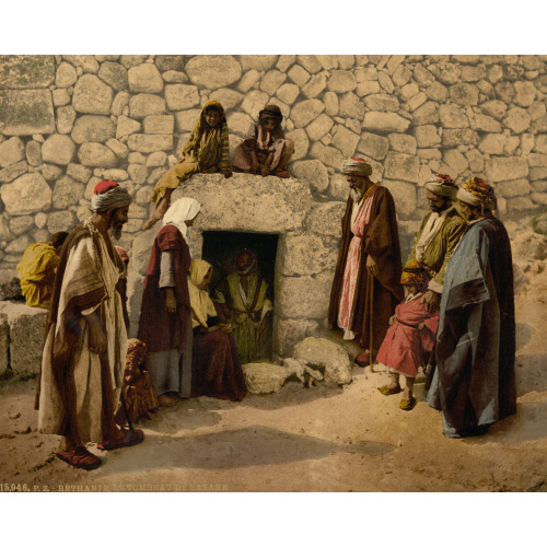Tomb Of Lazarus, Bethany, Holy Land, (I.E. West Bank), circa 1890