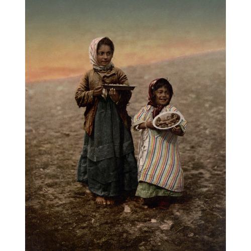 Native Children From Neighborhood Of Jerusalem, Holy Land, circa 1890