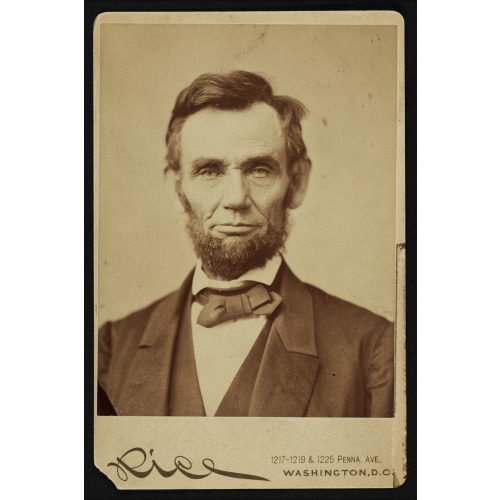 Abraham Lincoln, Head-And-Shoulders Portrait, Facing Front, 1863
