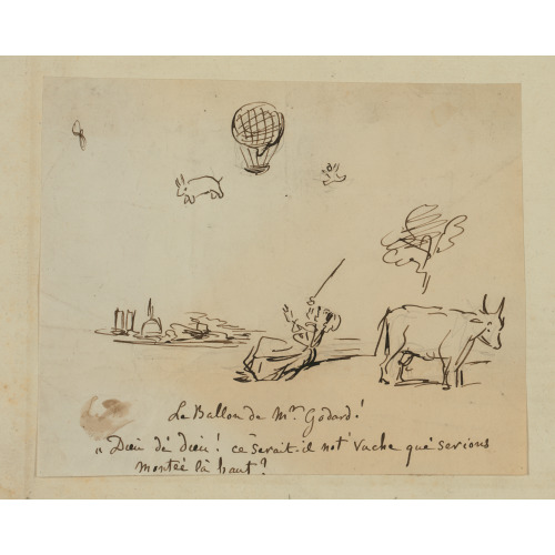 Le Ballon De Mr. Godard!, circa 1850