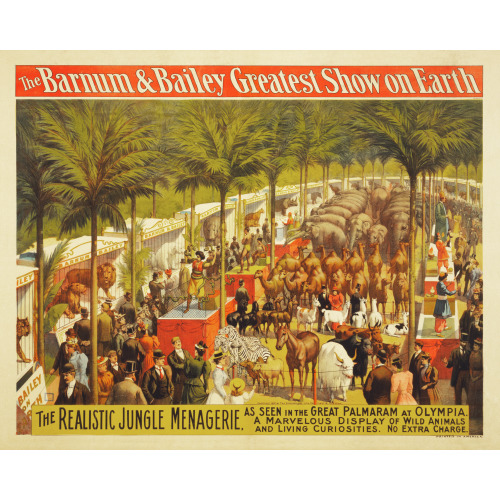 The Barnum & Bailey Greatest Show On Earth, The Realistic Jungle Menagerie, 1897