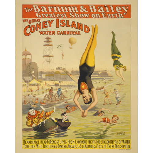 The Barnum & Bailey Greatest Show On Earth, The Great Coney Island Water Carnival, 1898