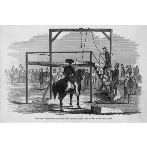 John Brown, Ascending Scaffold To Be Hanged, 1859