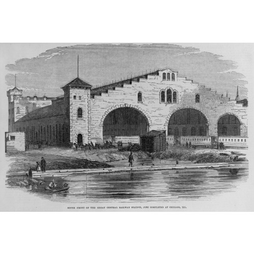 Great Central Railway Station, Chicago, Illinois, 1856
