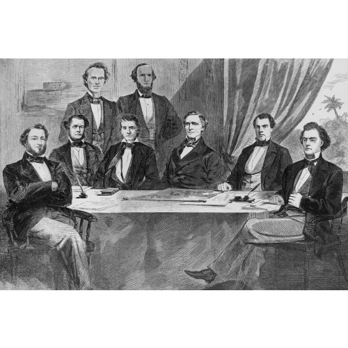The Cabinet Of The Confederate States At Montgomery, 1861