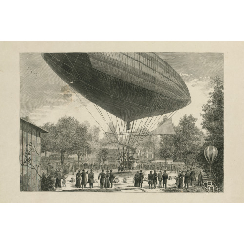 Airship Powered By An Electric Motor, October 8, 1883