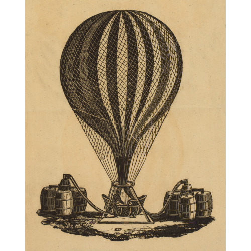 Inflated Balloon With Filling Apparatus, circa 1783-1799