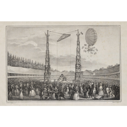 Spectators, Ascension Of A Balloon Driven By Propellers