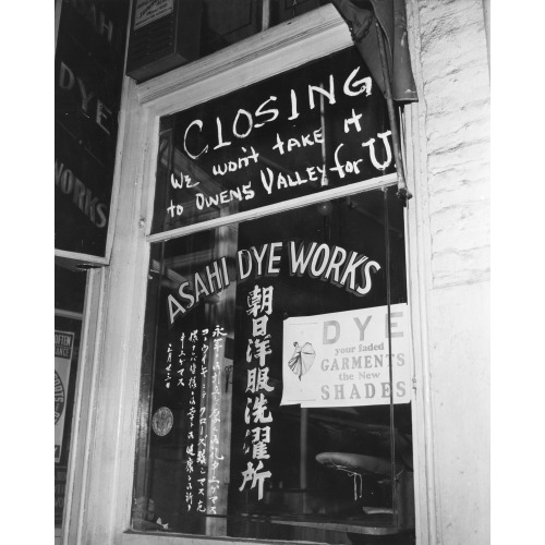 Japanese Evacuated, Little Tokyo, Los Angeles, California, 1942