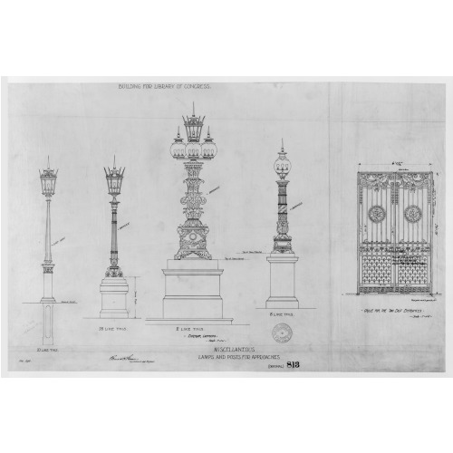 Library Of Congress, Washington, D.C., K-Lamps And Posts
