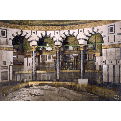 The Rock In The Mosque Of Omar, Jerusalem, 1890