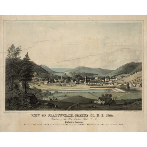 View Of Prattsville, Greene County, New York, 1844