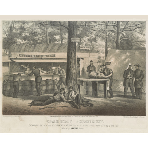 Encampment, Massachusetts 6th Reg. Volunteers, Baltimore, 1861