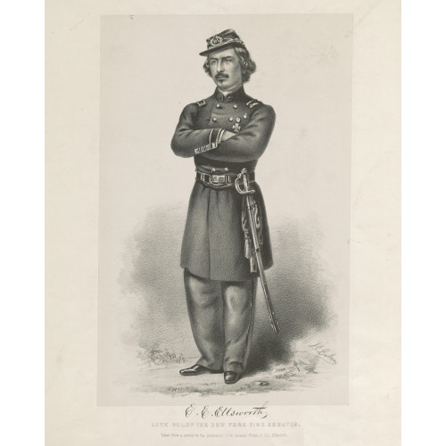 Colonel E. E. Ellsworth, Standing Pose, circa 1861