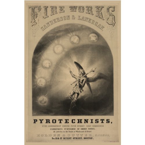 Fireworks Sanderson & Lanergan, Pyrotechnists, 1851