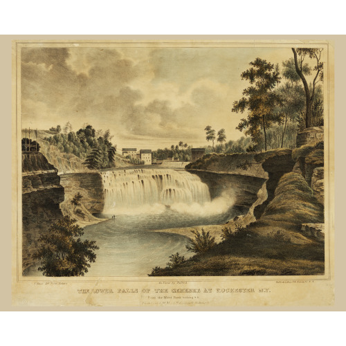 Lower Falls Of The Genesee At Rochester, New York