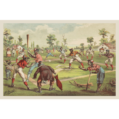 Baseball On Blackville Common, 1883