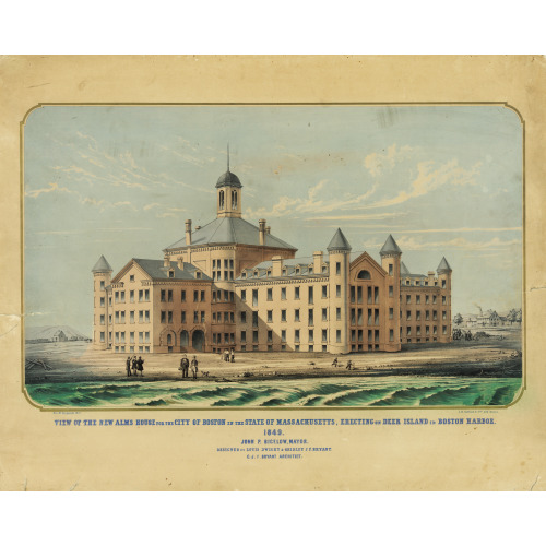 View Of The New Alms House For The City Of Boston In The State Of Massachusetts, Erecting On...