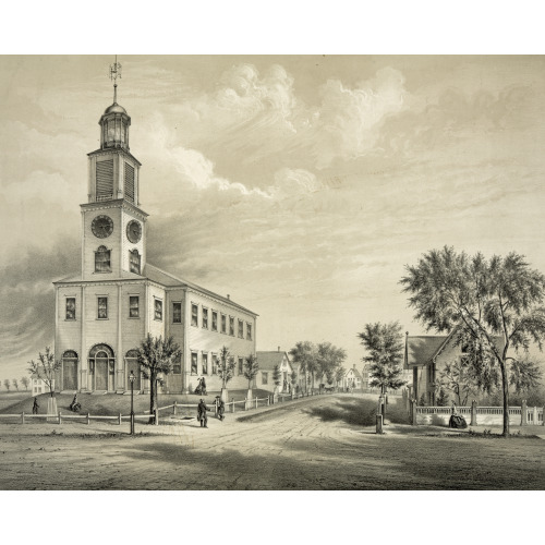 The Old Congregational Church, Saco, 1860