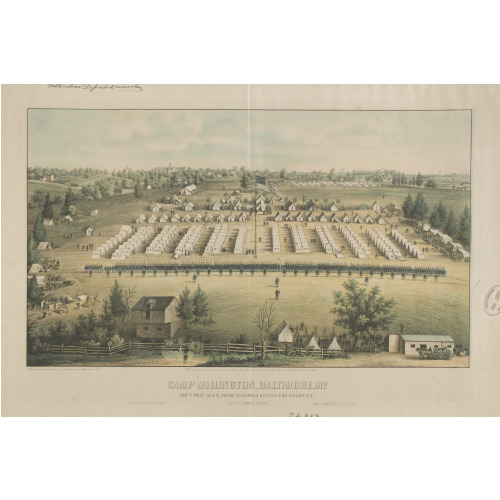 Camp Millington, Baltimore, Md. 128th Regt. New Yorkv., 1862