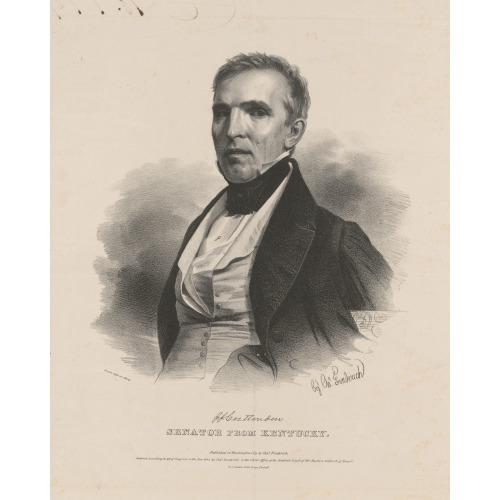 J.J. Crittenden, Senator From Kentucky, 1840